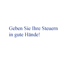 Geben Sie Ihre Steuern in gute Hände!